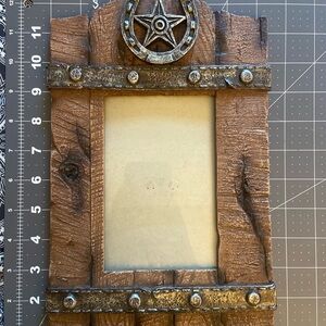 Rustic Southwestern Horse Picture Frame